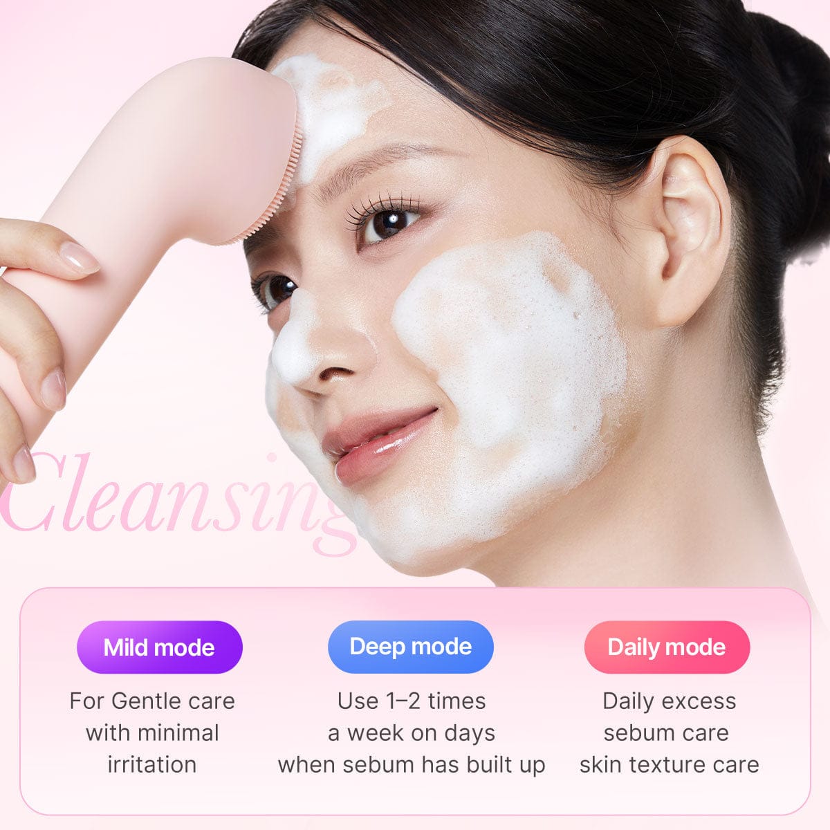 AGE-R Booster Facial Cleansing Device (Mini Plus + Cleansing Head)