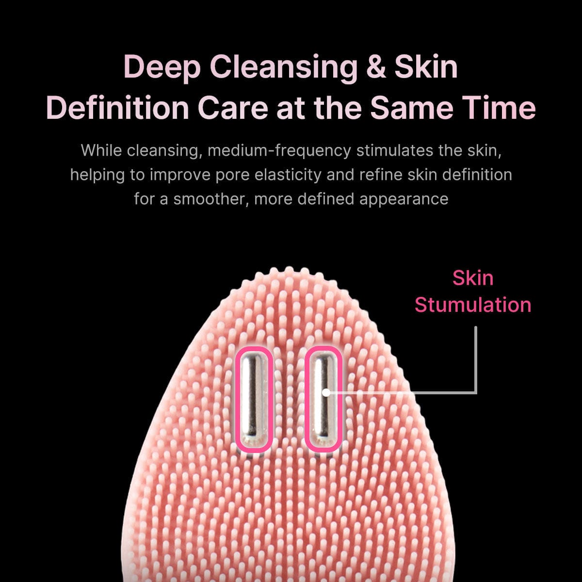 Medicube AGE-R Booster Facial Cleansing Device Head Pink - HDSKIN