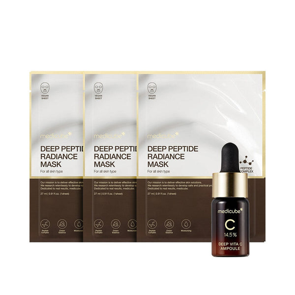 (Gift) Deep Vita C Ampoule 1 Vial + Deep Peptide Mask 3pcs