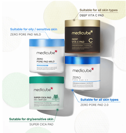 [Limited Quantity] Medicube's Signature Toner Pad Quartet