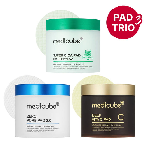 [Limited Quantity] Medicube's Signature Toner Pad Trio