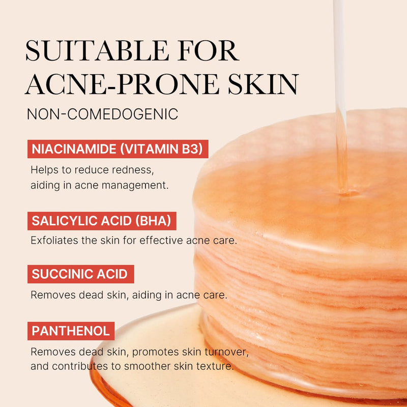 [New] Red Succinic Acid Acne Peeling Pads