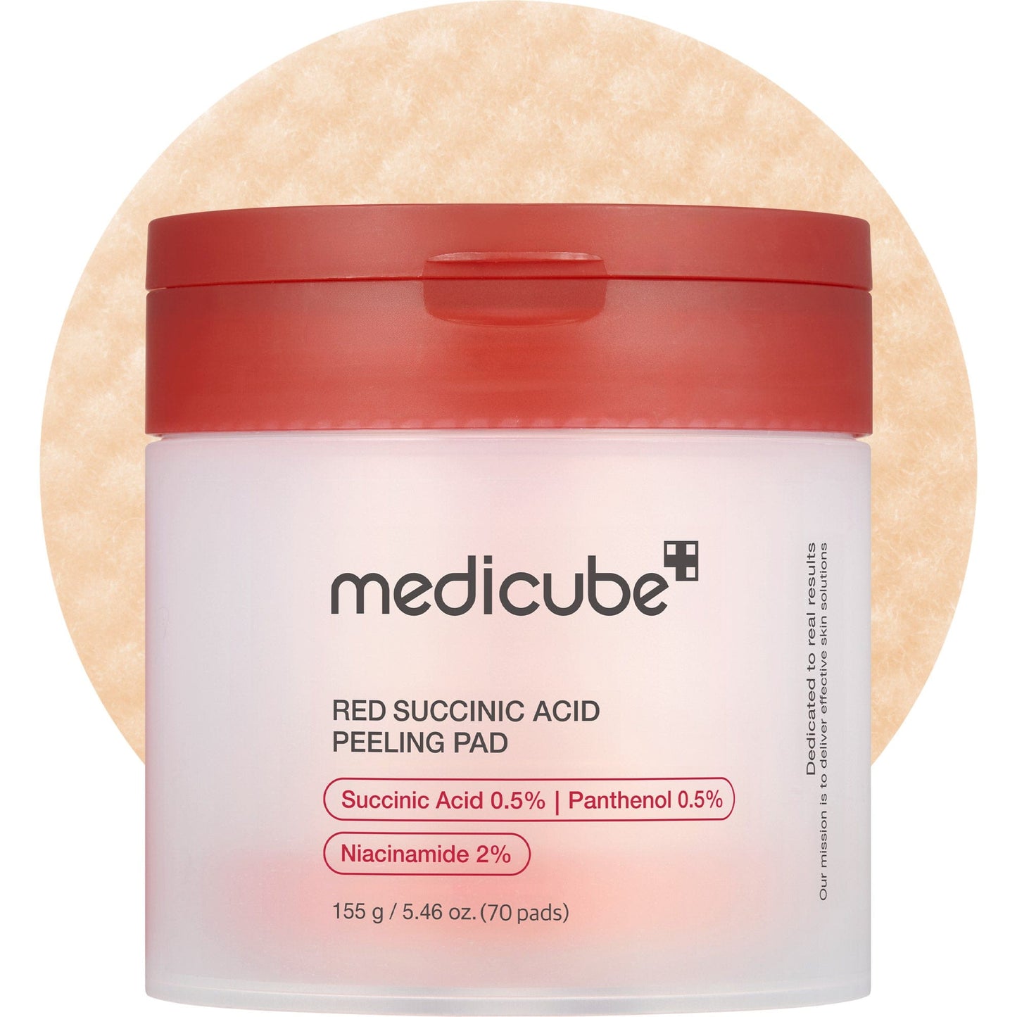 Red Succinic Acid Acne Peeling Pads