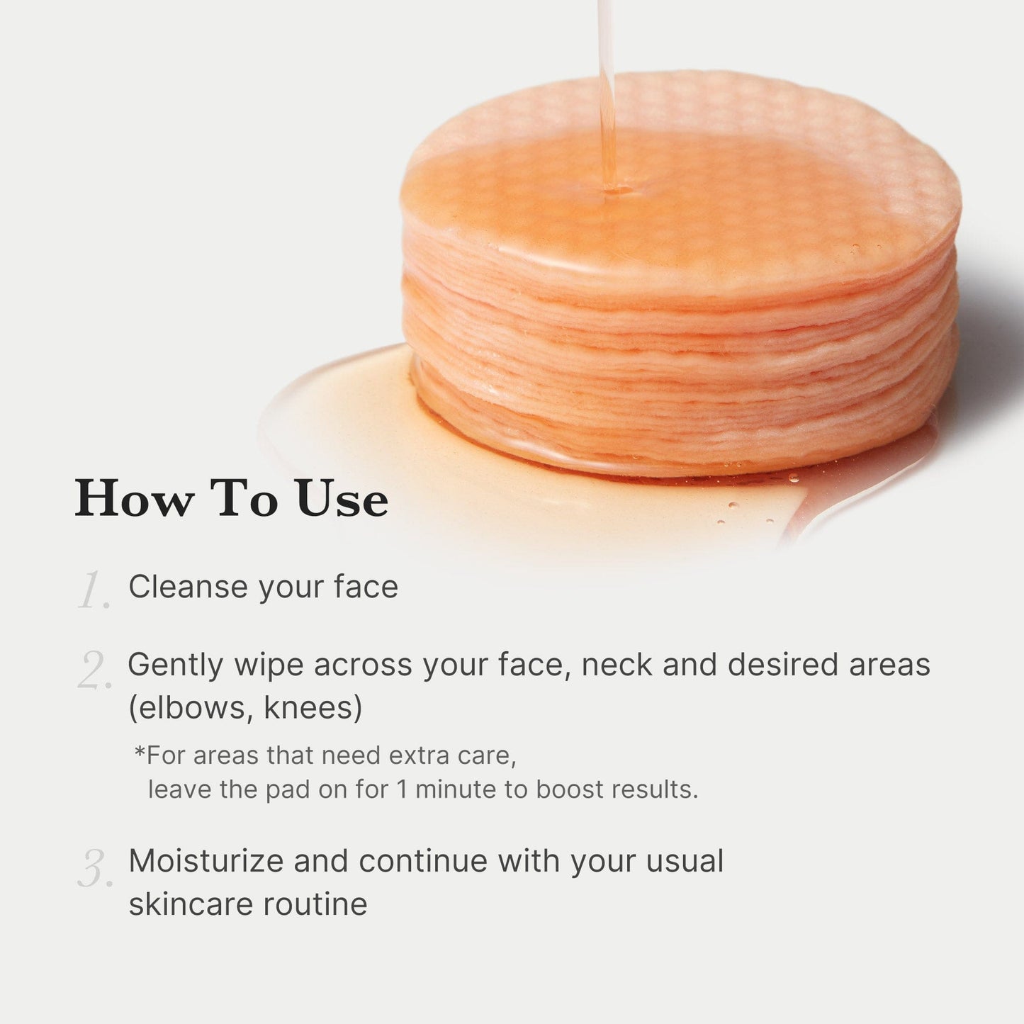 Red Succinic Acid Acne Peeling Pads