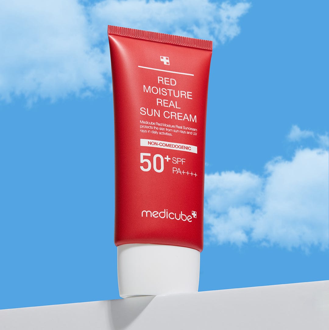Medicube Red Moisture Real Sun Cream 50Ml - Best Price On Stylekorean Arabia Red moisture real sun cream – medicube my